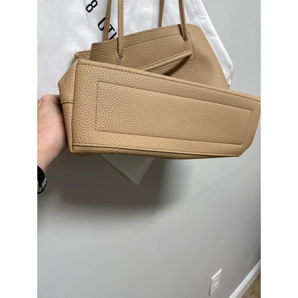8 Other Reasons (Tan) Pebbled Tote Bag Womens Medium with duster bag‎